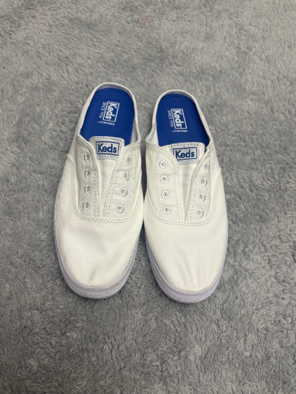 Women's White Keds Slip On Shoes